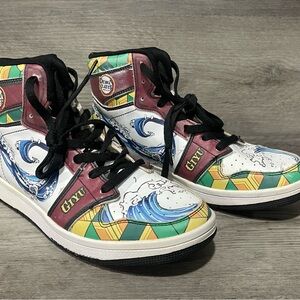 Demon Slayer Giyu Anime Shoes Cosplay Sneakers USA Sizes M 6  /  W 8